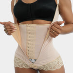 Cargar imagen en el visor de la galería, [V-180] Faja Body Short Encaje Doble Compresión Cintura Avispa
